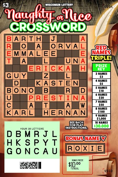 how to play crossword lottery.